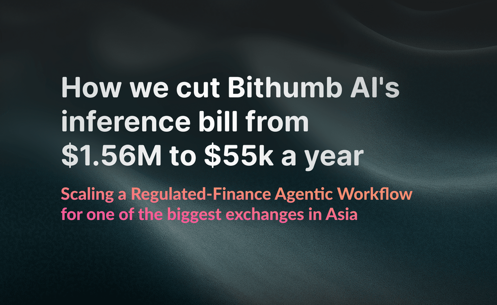 How we cut Bithumb AI's inference bill from $1.56M to $55k a year